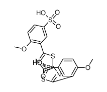 thiazolo[5,4-d]thiazole-2,5-diylbis[methoxybenzenesulphonic] acid结构式