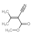 2-氰基-3-甲基-2-丁烯酸甲酯结构式