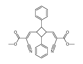 2,2'-dicyano-3,3'-(2,4-diphenyl-cyclobutane-1,3-diyl)-di-acrylic acid dimethyl ester Structure