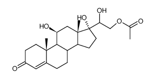 21-Acetat v. 11β,17α,20β,21-Tetrahydroxypregn-4-en-3-on结构式