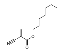 heptyl 2-cyanoprop-2-enoate Structure