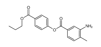 4-(propoxycarbonyl)phenyl 3-amino-4-methylbenzoate Structure