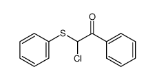 α-chloro-α-(phenylthio)acetophenone Structure