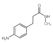 3-(4-氨基苯基)-n-甲基丙酰胺结构式