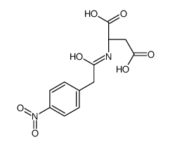 (2S)-2-[[2-(4-nitrophenyl)acetyl]amino]butanedioic acid Structure