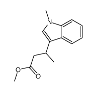 (3S)-(+)-3-(1-甲基吲哚-3-基)丁酸甲酯结构式
