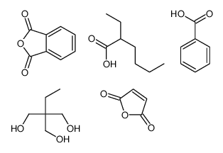 2-benzofuran-1,3-dione,benzoic acid,2-ethylhexanoic acid,2-ethyl-2-(hydroxymethyl)propane-1,3-diol,furan-2,5-dione Structure
