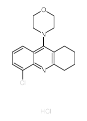 Acridine,5-chloro-1,2,3,4-tetrahydro-9-(4-morpholinyl)-, hydrochloride (1:1) structure