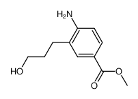 Benzoic acid, 4-amino-3-(3-hydroxypropyl)-, methyl ester (9CI) Structure