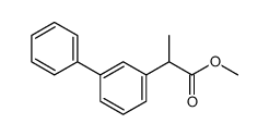 methyl 2-(3-biphenylyl)propionate结构式