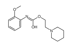(2-Methoxyphenyl)carbamic acid 2-piperidinoethyl ester Structure