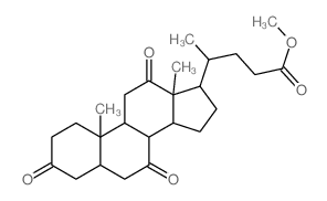 5-Beta-胆甾烷酸-3,7,12-三酮甲酯结构式