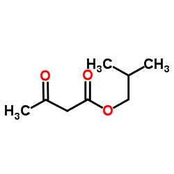 Isobutyl 3-oxobutanoate structure