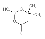 4,4,6-三甲基-1,3,2-二氧硼杂环己烷-2-醇结构式