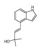 4-(3-hydroxy-3-methyl-1-buten-1-yl)indole Structure