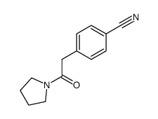 4-(2-OXO-2-(PYRROLIDIN-1-YL)ETHYL)BENZONITRILE Structure