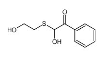 2-hydroxy-2-((2-hydroxyethyl)thio)-1-phenylethan-1-one结构式