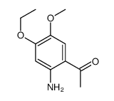 1-(2-氨基-4-乙氧基-5-甲氧基苯基)-乙酮结构式