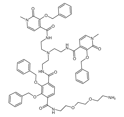 TREN-1-Me-3,2-HOPO-TAM-O2-NH2, benzyl protected Structure