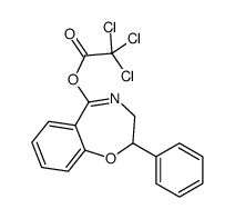 (2-phenyl-2,3-dihydro-1,4-benzoxazepin-5-yl) 2,2,2-trichloroacetate结构式