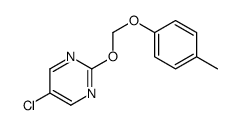 5-chloro-2-[(4-methylphenoxy)methoxy]pyrimidine结构式