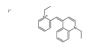 1-ethyl-4-[(1-ethyl-2(1H)-pyridylidene)methyl]quinolinium iodide结构式