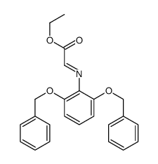ethyl 2-[2,6-bis(phenylmethoxy)phenyl]iminoacetate结构式