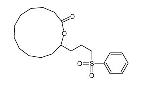 13-[3-(benzenesulfonyl)propyl]-oxacyclotridecan-2-one结构式