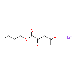 butyl 2,4-dioxovalerate, monosodium salt Structure