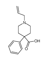 1-allyl-4-phenyl-piperidine-4-carboxylic acid结构式