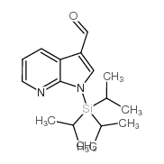 1-[三(1-甲基乙基)甲硅烷基]-1H-吡咯并[2,3-b]吡啶-3-甲醛结构式