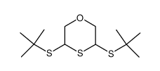 cis,trans-3,5-di-(tert-butylthio)-1,4-oxathiane Structure