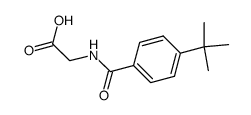 (4-叔丁基苯甲酰基氨基)-乙酸结构式