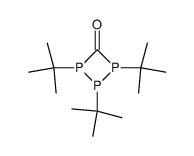 1,2,3-Tri-tert-butyl-1,2,3-triphosphetan-4-on Structure