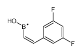 2-(3,5-difluorophenyl)ethenyl-hydroxyboron Structure