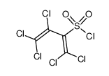 1,1,3,4,4-pentachloro-1,3-butadiene-2-sulfonyl chloride Structure