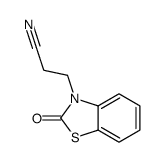 3-(2-oxo-1,3-benzothiazol-3-yl)propanenitrile结构式