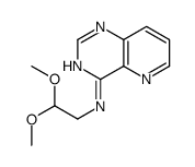 N-(2,2-dimethoxyethyl)pyrido[3,2-d]pyrimidin-4-amine结构式