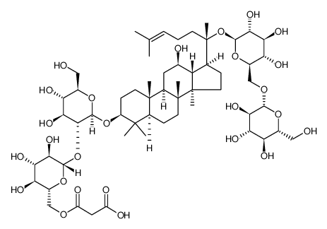 malonylginsenoside Rb1结构式