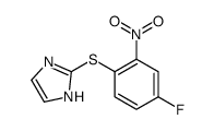 2-(4-fluoro-2-nitrophenyl)sulfanyl-1H-imidazole结构式