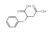2-phenylsulfanylbutanedioic acid结构式