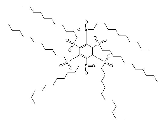 1,2,3,4,5,6-hexakis(undecylsulfonyl)benzene Structure