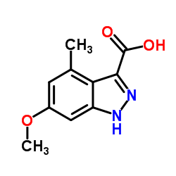 6-Methoxy-4-methyl-1H-indazole-3-carboxylic acid Structure