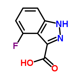 4-Fluoro-1H-indazole-3-carboxylic acid Structure