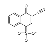 1-hydroxy-4-sulphonatonaphthalene-2-diazonium结构式