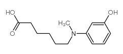 N-(5-羧基戊基)-3-羟基-N-甲基苯胺结构式
