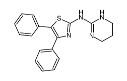 4,5-diphenyl-N-(1,4,5,6-tetrahydropyrimidin-2-yl)-1,3-thiazol-2-amine结构式