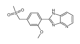 2-(2'-Methoxy-4'-methylsulfonylmethyl-phenyl)-imidazo[4,5-b]pyridine结构式