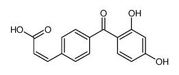 3-[4-(2,4-dihydroxybenzoyl)phenyl]prop-2-enoic acid结构式