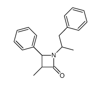 3-methyl-4-phenyl-1-(1-phenylpropan-2-yl)azetidin-2-one结构式
